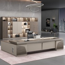 Boss office table and chair combination large class simple modern single person light luxury atmosphere President table office furniture