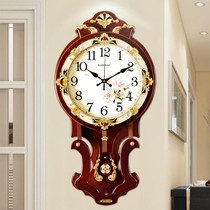 Fashion household living room table bedroom clock Atmospheric wall clock Simple European retro mute clock Hanging watch hanging on the wall