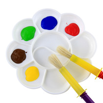 Plum pigment palette Kindergarten childrens painting art supplies materials gouache watercolor painting graffiti palette