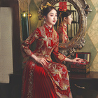 Xiuhe clothing 2020 new wedding bride Chinese wedding dress, toast dress, dragon and phoenix gown, wedding dress, phoenix crown, Xia Lai Xiuhe
