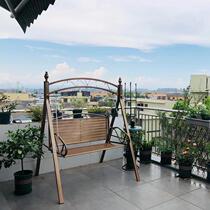 Outdoor autumn gig single home rocking chair patio Double iron art hanging room indoor hanging chair bed outdoor balcony slug swing