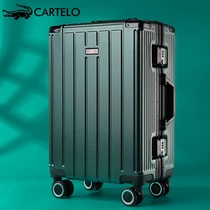 Luggage Net red ins tide men and women 20 inch universal wheel 24 inch trolley case aluminum frame suitcase password boarding case