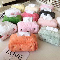 Paper towel set Living room Bedroom Dining Towels Paper Box Cramps Cardboard Box GIRL HEARTS LITTLE CLEAR NEW FRUIT TISSUE COVER ZIPPED ZIPPED ZIPPED FULL BAG