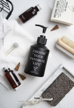 EG Nordic shower gel hand sanitizer bottle bathroom shampoo pressing glass replacement Bath bottle makeup remover bottle