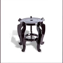 Solid wood flower stand flowerpot base bracket strange stone incense burner ornaments green roe floor table set indoor and outdoor tall flower stand