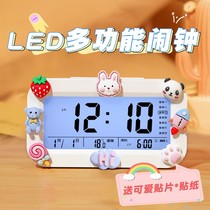 2021 new smart alarm clock student special get-up artifact children Girl cute desktop electronic alarm clock