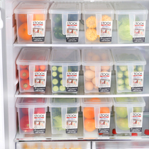 Japanese imported refrigerator fruit fresh storage box food grade special double door large capacity super artifact