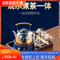 Fully automatic electric pottery stove tea maker glass cooking teapot home Grade kettle steam cooking tea stove tea set set