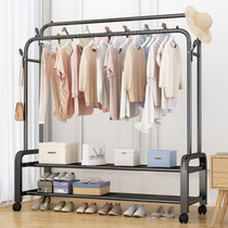 Simple clothes rack Floor folding indoor clothes rack Balcony clothes rack Household clothes drying clothes rack artifact