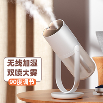 Double Spray Adjustable Angle Humidifier Office Desktop Small Wireless Rechargeable Home Silent Bedroom Dorm Room Student Mini Vehicular Spray Heavy Fog Mass Usb Air Portable