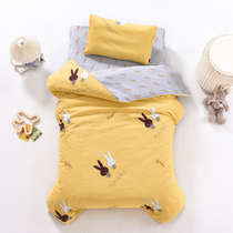 Kindergarten quilted with three sets of pure cotton six sets Baby entrance to the garden Special bed for children autumn and winter small quilt cover
