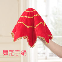  Dance handkerchief flower pair of children adult examination professional northeast Yangge dance handkerchief square dance red octagonal towel