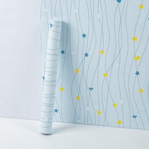 Wallpaper self-adhesive bedroom warm background wall moisture-proof commercial wallpaper 3d three-dimensional wall sticker student dormitory female waterproof