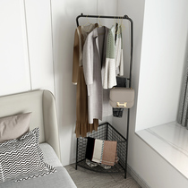 Bedroom corner hanger household floor-to-ceiling corner coat rack storage rack indoor corner clothes shelf