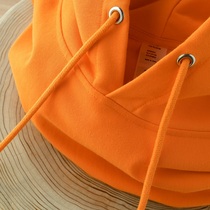 Spring is starting 320g an orange even cap sweatshirt 320g bright orange blouses womens milk orange loose jacket