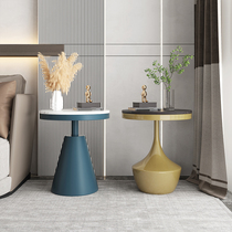 Light luxury sofa side few Nordic rock board balcony small coffee table table mini corner table side table bedside table bed