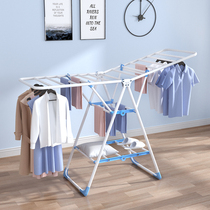 Clothes rack Floor folding indoor balcony drying clothes quilt artifact towel Household baby drying rack Cool outdoor