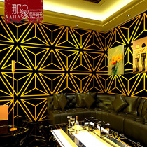 ktv wallpaper Cabaret flash wall cloth 3d reflective special bar theme box corridor corridor background wall paper