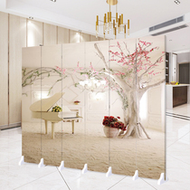 Screen partition living room entrance shielding modern simple folding mobile bedroom entrance decoration foldable wall