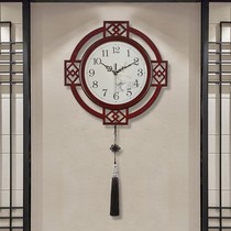 New Chinese Classical decoration hanging clock China Wind creativity Living room Bedroom mute Home clock Creative quartz Clock Table