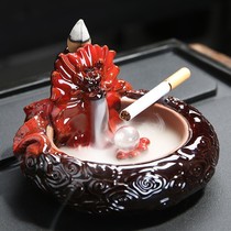 Reverse incense burner ceramic personality play beads indoor household stove back creative ashtray aromatherapy indoor incense ornaments