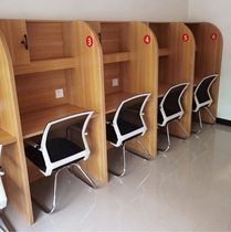 Study room closed learning desks and chairs immersion partition postgraduate entrance examination training single computer simple modern table learning