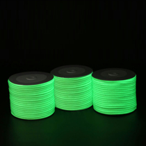 5mm outdoor tourism luminous tent rope fluorescent canopy drawstring camping luminous rope windproof camp rope 50 meters a roll
