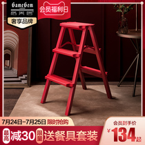 Herringbone ladder thickened aluminum alloy ladder Household folding multi-function stairs Indoor and outdoor mobile portable engineering ladder stool