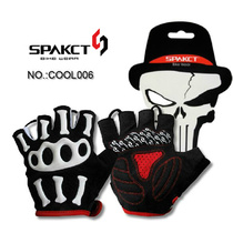 Spakct Thappa Passenger Bike Riding Gloves Half Finger Summer Mountain Bike Short reference male and female bikes equipped with skull