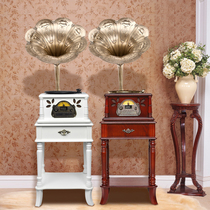 Retro phonograph antique vinyl record player European classical art record player living room nostalgic speaker