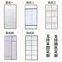 Partition screen Changhong glass partition Light luxury stainless steel wrought iron modern household living room bathroom toilet customization