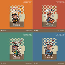Gprint Small Bear Carpack Multi-Position Large Capacity Small Document Card Clip Containing Bag Portable Cute Couple New