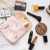 ins wind cute portable carry-on mini small number makeup bag Teen Makeup Lipstick Red Air Cushion Cosmetics Cashier Bag