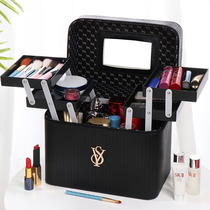 ins net celebrity makeup bag womens fashion large-capacity portable small portable multi-function multi-layer storage box product box
