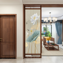 New Chinese style screen partition Living room bedroom block simple modern door entrance door partition decorative home