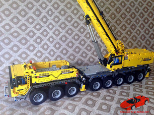 lego 42009   遥控格鲁夫升级版 8轴16轮重型大吊车 乐高moc