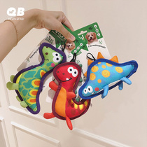 QB Teddy than bear Schnauzer puppies small dog grinding teeth sound interaction scratch-resistant dinosaur toys cute