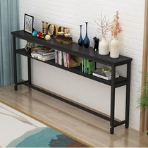 Long narrow table 15 20 wide sofa back wall shelf rectangular table bed end double height narrow table