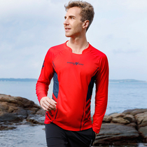Engine bird autumn outdoor running quick-dry breathable long sleeve sports T-shirt Mens Fitness training top