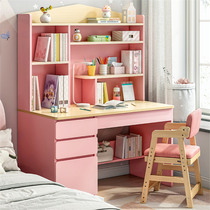 Children Desk Girl Bedroom Students Home Bookcase Table And Chairs Integrated Table Suit Study Desk Job Writing Desk
