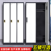 Pure luxury iron cabinet wardrobe staff cabinet gym locker with lock home bathroom wardrobe balcony shoe cabinet