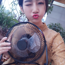 Mini fan student dormitory bedroom bed bedside computer office desktop home convenient desktop mobile small air conditioner 8 inch usb plug in Power Bank small micro large wind electric fan