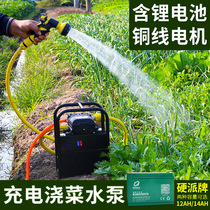 Household watering water pump outdoor agricultural watering machine irrigation charging pump water absorption 12v vegetable garden watering pump