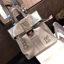Cartile crocodile women bag light luxury fashion hot diamond Hand bag letter large capacity travel bag shoulder bag women