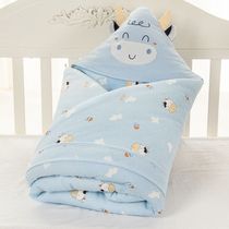 Baby huddled newborn supplies newborn baby swaddling towel autumn and winter thickened cotton out of the blanket