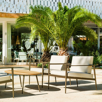 Nordic Minimalist Casual Outdoor Outdoor Terrace Garden Terrace Garden Terrace Balcony Double Single Sunscreen Sofa Combined Furniture
