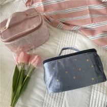 chubby baby * gentle model ~ velvet gilded good texture fairy large capacity portable Star Cosmetic Bag