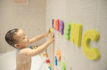 whytoys children Bath play water toys baby EVA foam English letter stickers digital stickers tile stickers