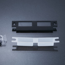 Double tongue door guide gusset monotherapy room door lock blade door frame iron sheet baffle block lock accessories stainless steel