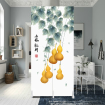 Screen porch light bedside gathering money to block light small apartment two-fan Fu word mobile folding bathroom door partition